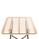 Τραπεζακι gerry hm5717.11 με wicker μπεζ-μαυρο μεταλ.σκελετο 50x50x47,5υεκ. **