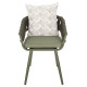 Πολυθρονα αλουμινιου camden hm6141.09 μαξιλαρι με print-dark olive 56x60x72-87υεκ **