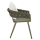 Πολυθρονα αλουμινιου camden hm6141.09 μαξιλαρι με print-dark olive 56x60x72-87υεκ **