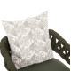 Πολυθρονα αλουμινιου camden hm6141.09 μαξιλαρι με print-dark olive 56x60x72-87υεκ **