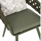 Πολυθρονα αλουμινιου camden hm6141.09 μαξιλαρι με print-dark olive 56x60x72-87υεκ **