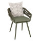 Πολυθρονα αλουμινιου camden hm6141.09 μαξιλαρι με print-dark olive 56x60x72-87υεκ **