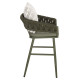 Σκαμπο αλουμινιου camden hm6142.09 μαξιλαρι με print-dark olive 56x60x108υεκ. **