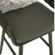 Σκαμπο αλουμινιου camden hm6142.09 μαξιλαρι με print-dark olive 56x60x108υεκ. **