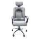 Καρεκλα γραφειου croner hm1196.02 γκρι mesh-μεταλ.βαση-nylon σκελετοσ 58x67x124υεκ. **