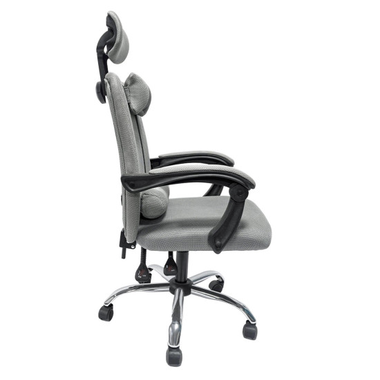 Καρεκλα γραφειου croner hm1196.02 γκρι mesh-μεταλ.βαση-nylon σκελετοσ 58x67x124υεκ. **
