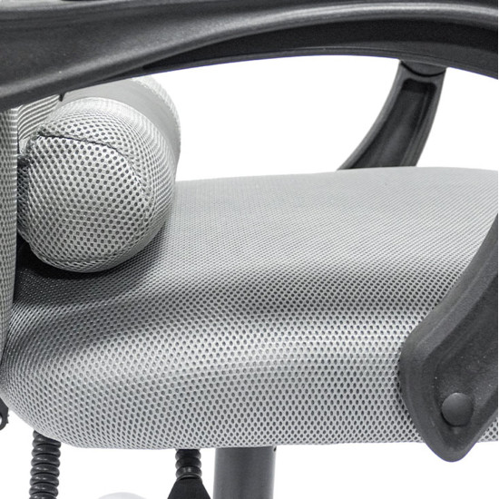 Καρεκλα γραφειου croner hm1196.02 γκρι mesh-μεταλ.βαση-nylon σκελετοσ 58x67x124υεκ. **