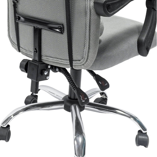 Καρεκλα γραφειου croner hm1196.02 γκρι mesh-μεταλ.βαση-nylon σκελετοσ 58x67x124υεκ. **