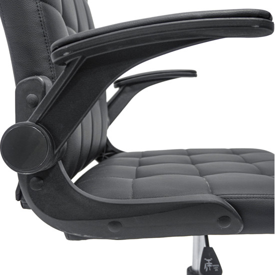 Καρεκλα γραφειου portima hm1197.01 μαυρο pvc-nylon σκελετοσ & βαση 69x57x97υεκ. **