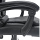 Καρεκλα γραφειου lagom hm1198 μαυρo pvc-μεταλ.βαση-μαυρο nylon σκελετοσ 60x70x104υεκ **