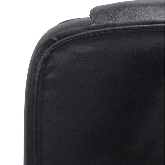 Καρεκλα γραφειου lagom hm1198 μαυρo pvc-μεταλ.βαση-μαυρο nylon σκελετοσ 60x70x104υεκ **