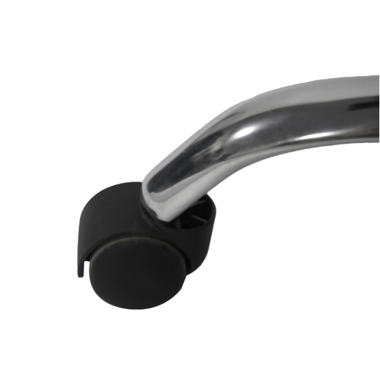 Καρεκλα γραφειου lagom hm1198 μαυρo pvc-μεταλ.βαση-μαυρο nylon σκελετοσ 60x70x104υεκ **