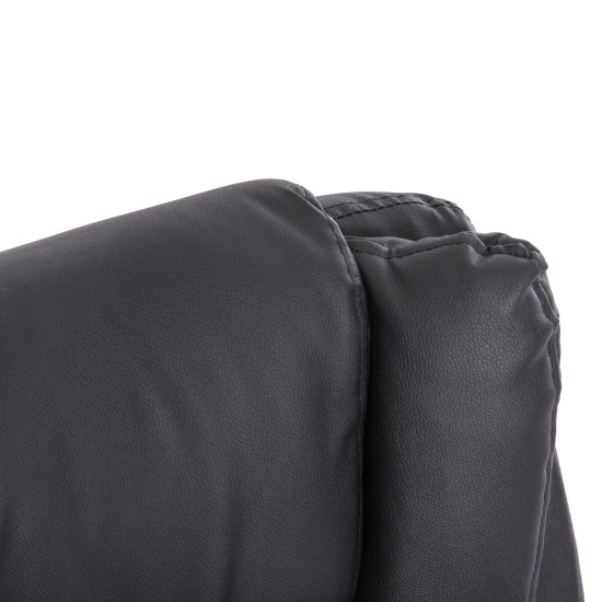 Καρεκλα γραφειου canan hm1201 μαυρo pvc-βαση χρωμιου 66x61x105υεκ. **