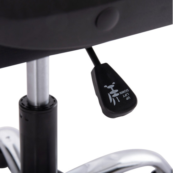 Καρεκλα γραφειου canan hm1201 μαυρo pvc-βαση χρωμιου 66x61x105υεκ. **