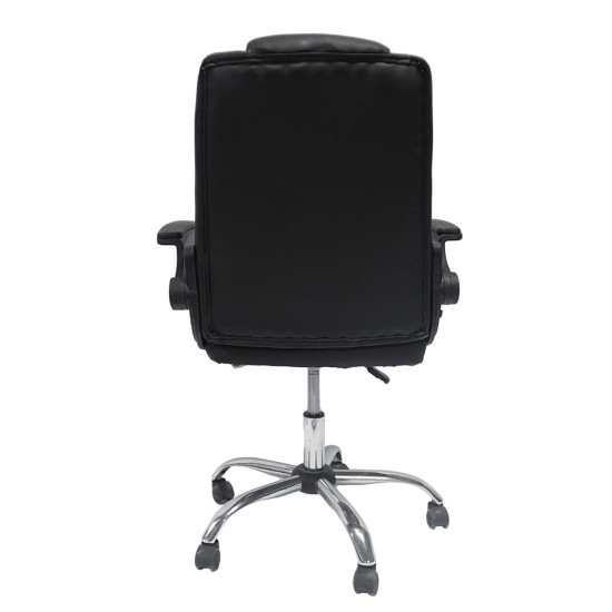 Καρεκλα γραφειου canan hm1201 μαυρo pvc-μαυρο nylon-βαση χρωμιου 66x61x105υεκ. **
