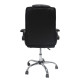 Καρεκλα γραφειου canan hm1201 μαυρo pvc-μαυρο nylon-βαση χρωμιου 66x61x105υεκ. **