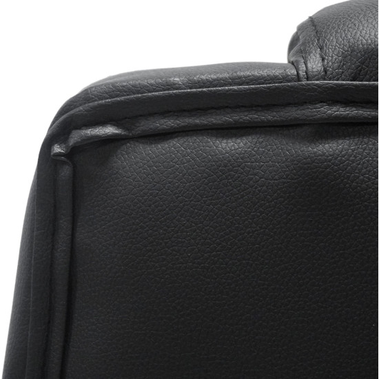 Καρεκλα γραφειου canan hm1201 μαυρo pvc-μαυρο nylon-βαση χρωμιου 66x61x105υεκ. **