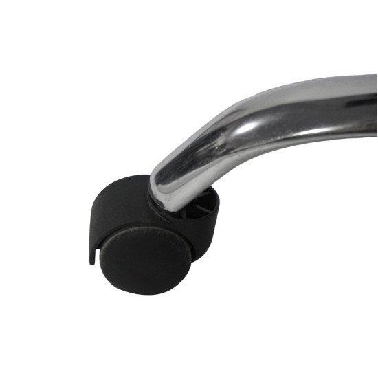 Καρεκλα γραφειου canan hm1201 μαυρo pvc-μαυρο nylon-βαση χρωμιου 66x61x105υεκ. **
