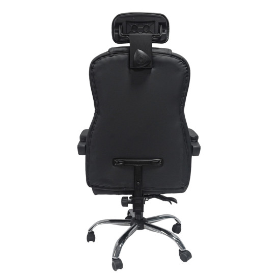 Καρεκλα γραφειου octavius hm1202 μαυρο pvc & nylon-μεταλ.χρωμιο βαση 63x73x129υεκ **