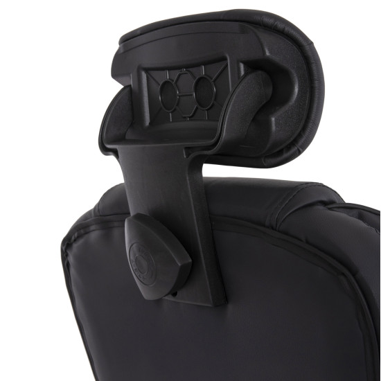Καρεκλα γραφειου octavius hm1202 μαυρο pvc & nylon-μεταλ.χρωμιο βαση 63x73x129υεκ **