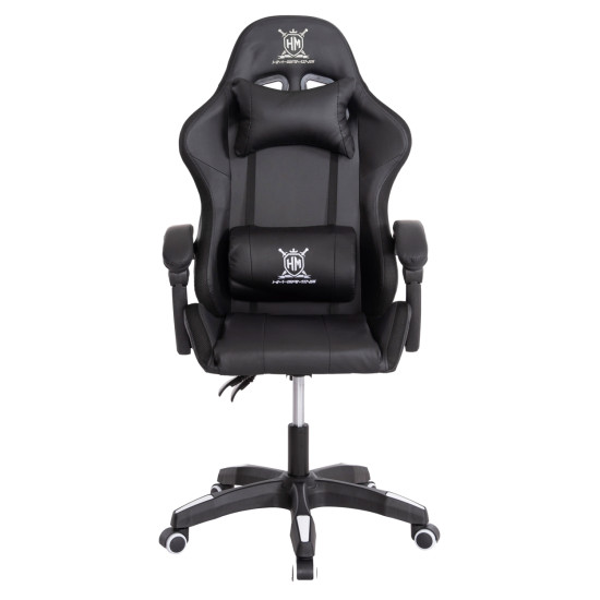 Πολυθρονα gaming darren hm1203.04 μαυρο-λευκο pvc & nylon 58.5x100x120υεκ. **