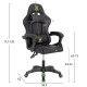 Πολυθρονα gaming darren hm1203.03 μαυρο-πρασινο pvc & nylon 58.5x100x120υεκ. **