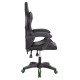 Πολυθρονα gaming darren hm1203.03 μαυρο-πρασινο pvc & nylon 58.5x100x120υεκ. **
