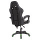 Πολυθρονα gaming darren hm1203.03 μαυρο-πρασινο pvc & nylon 58.5x100x120υεκ. **