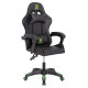 Πολυθρονα gaming darren hm1203.03 μαυρο-πρασινο pvc & nylon 58.5x100x120υεκ. **