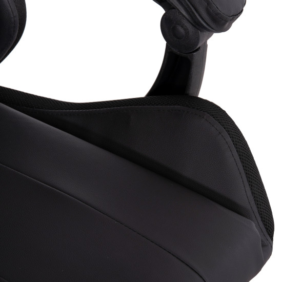 Πολυθρονα gaming darren hm1203.01 μαυρο-κοκκινο pvc & nylon 58.5x100x120υεκ. **