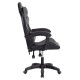 Πολυθρονα gaming darren hm1203.10 μαυρο-γκρι pvc & nylon 60x60x120υεκ. **
