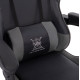 Πολυθρονα gaming darren hm1203.10 μαυρο-γκρι pvc & nylon 60x60x120υεκ. **
