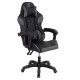 Πολυθρονα gaming darren hm1203.10 μαυρο-γκρι pvc & nylon 60x60x120υεκ. **