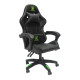 Πολυθρονα gaming loot hm1204 μαυρο-πρασινο pvc & nylon 60x60x120υεκ. **