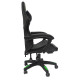 Πολυθρονα gaming loot hm1204 μαυρο-πρασινο pvc & nylon 60x60x120υεκ. **