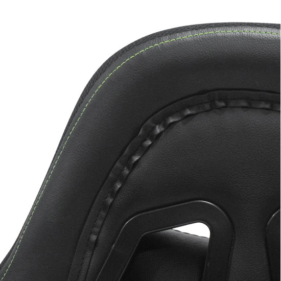 Πολυθρονα gaming loot hm1204 μαυρο-πρασινο pvc & nylon 60x60x120υεκ. **