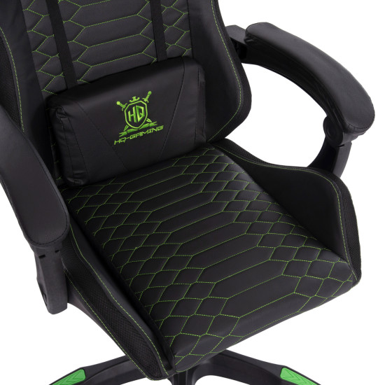 Πολυθρονα gaming loot hm1204 μαυρο-πρασινο pvc & nylon 60x60x120υεκ. ** Πολυθρονα gaming loot hm1204 μαυρο-πρασινο pvc & nylon 60x60x120υεκ. **