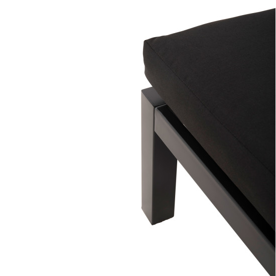 Σετ σαλονι πολυμορφικο dex 3tmx hm6090 αλουμινιο σε ανθρακι & καφε-μαυρα μαξιλαρια **