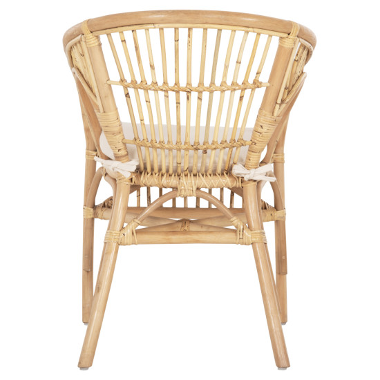 Πολυθρονα dampar hm9929.04 rattan σε φυσικο-λευκο μαξιλαρι 59x61x80υεκ. ** Πολυθρονα dampar hm9929.04 rattan σε φυσικο-λευκο μαξιλαρι 59x61x80υεκ. **