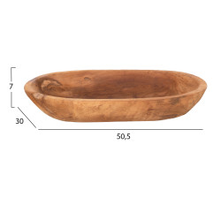 Επιτραπεζιο διακοσμητικο hm4294 οβαλ μπολ ανακυκλωμενο τεακ 55x30x7υεκ. ** Επιτραπεζιο διακοσμητικο hm4294 οβαλ μπολ ανακυκλωμενο τεακ 55x30x7υεκ. **