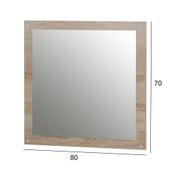 Καθρεφτησ τοιχου hm4360 μελαμινη σε σοναμα 80x70x1.8(βάθος)εκ **