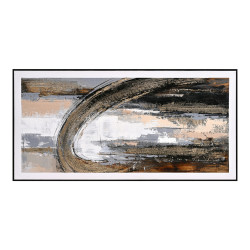 Πινακασ toixoy hm4538 με κορνιζα μαυρη-καμβασ με αφηρημενο σχεδιο 72x4,5x142υεκ. **