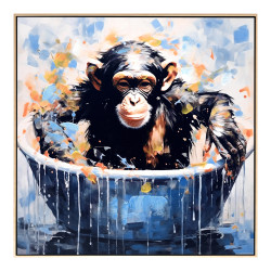 Πινακασ toixoy simia hm4539 κορνιζα μπεζ-καμβασ εκτυπωση 62x4,5x62υεκ. **