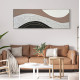 Πινακασ τοιχου abstract hm4552.02 με κορνιζα μπεζ-καμβασ-χειροποιητοσ 152x4.5x52υεκ. **