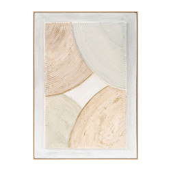 Πινακασ τοιχου 3d hm4554 με κορνιζα μπεζ-χειροποιητεσ καμπυλεσ 72x5χ102υεκ. **