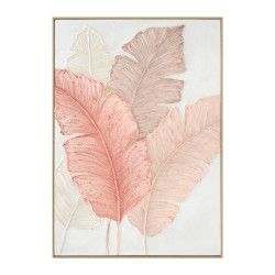 Πινακασ toixoy tropico hm4556 με κορνιζα μπεζ-καμβασ-πλατια φυλλα 72x4,5x102υεκ. **