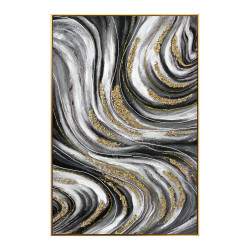 Πινακασ toixoy hm4561 με κορνιζα μπεζ-καμβασ εκτυπωση abstract 62x4,5x92υεκ. **