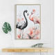 Πινακασ toixoy flamingos hm4562 με κορνιζα μπεζ-καμβασ εκτυπωση 52,5x2,8x72,5υεκ. **