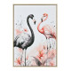 Πινακασ toixoy flamingos hm4562 με κορνιζα μπεζ-καμβασ εκτυπωση 52,5x2,8x72,5υεκ. **