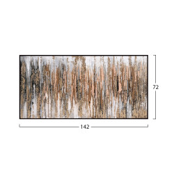 Πινακασ τοιχου sediment hm4574.01 με κορνιζα μαυρη-καμβασ 142x4.5x72υεκ ** Πινακασ τοιχου sediment hm4574.01 με κορνιζα μαυρη-καμβασ 142x4.5x72υεκ **